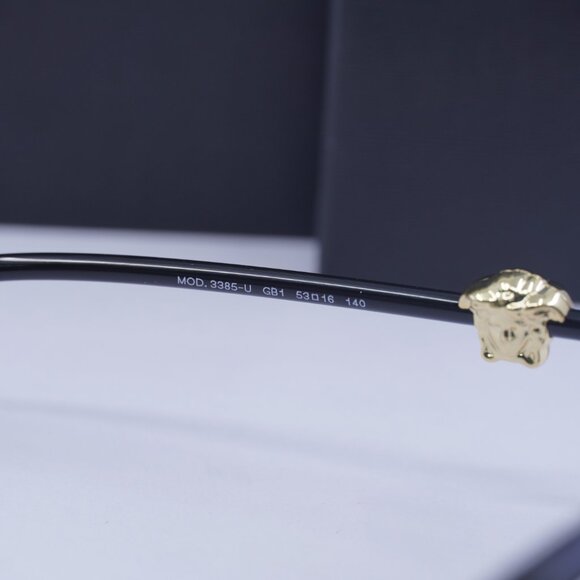 Versace VE3385U GB1 Square Eyeglasses – Shiny Black 53mm - Picture 7 of 9